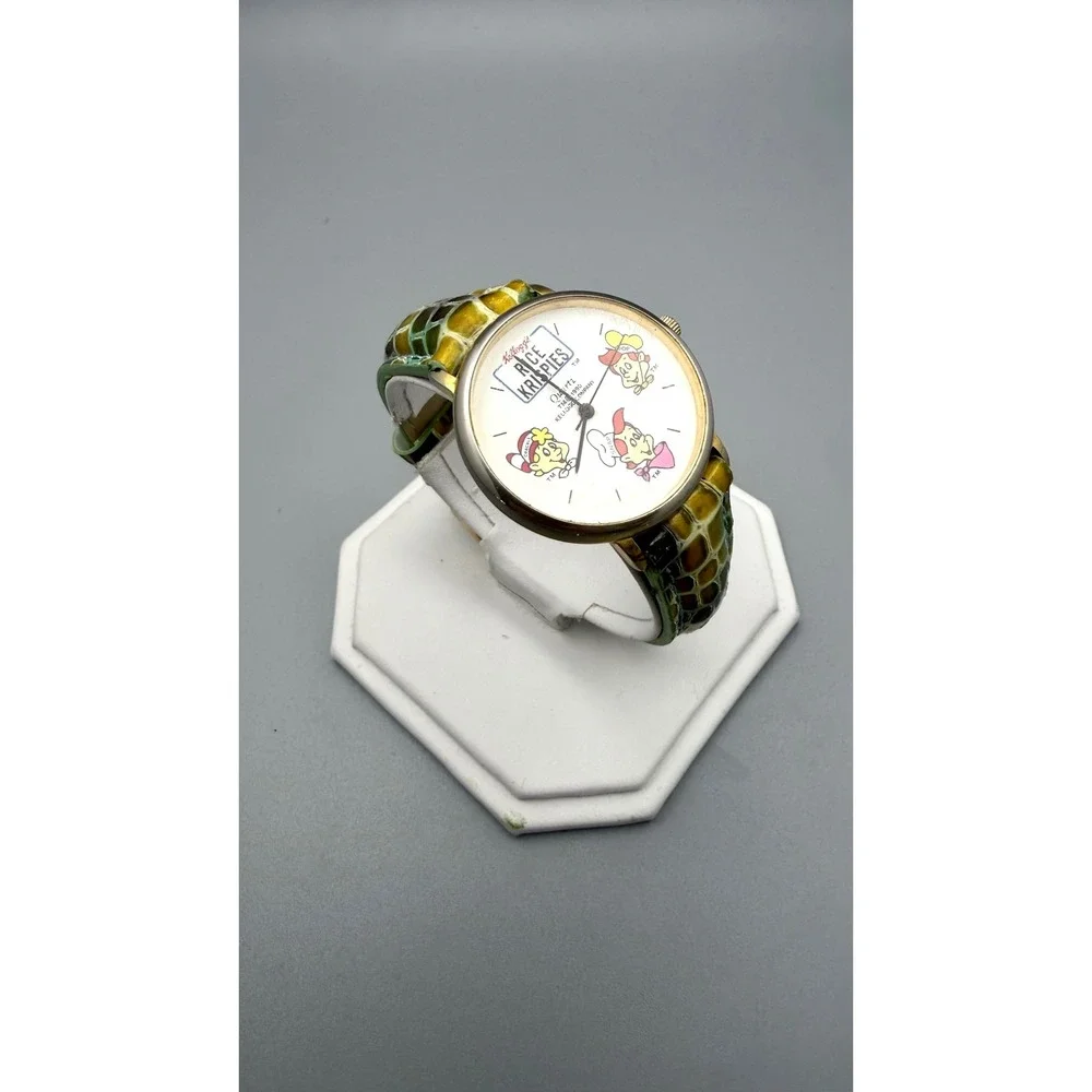 Vintage 1990 Kellogg's Rice Krispies Snap Crackle Pop Watch As Is